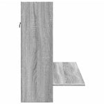 HKH Escritorio de pared Derivados de Madera Sonoma - Gris