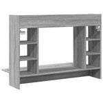 HKH Escritorio de pared Derivados de Madera Sonoma - Gris