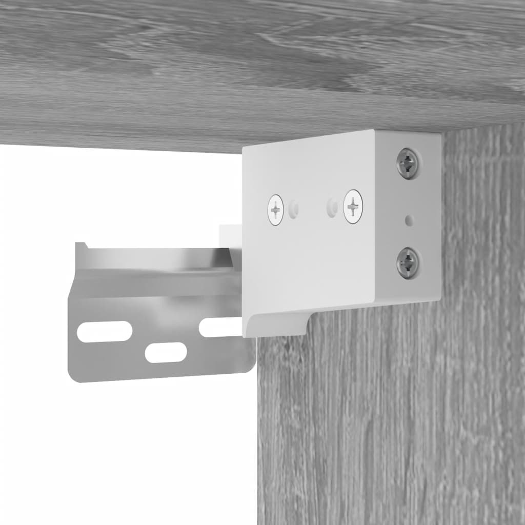 HKH Escritorio de pared Derivados de Madera Sonoma - Gris