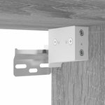 HKH Escritorio de pared Derivados de Madera Sonoma - Gris