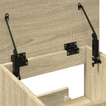 HKH Púlpito C/ Ruedas Y Cajón Derivados de Madera en Madera Roble Sonoma