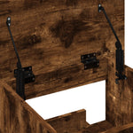 HKH Púlpito C/ Ruedas Y Cajón Derivados de Madera en Madera Roble Ahumado