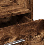 HKH Púlpito C/ Ruedas Y Cajón Derivados de Madera en Madera Roble Ahumado