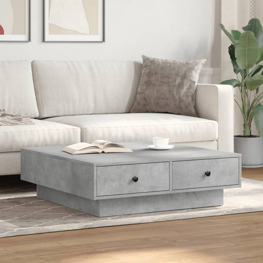 Mesa de centro HKH de contrachapado y cemento - Gris