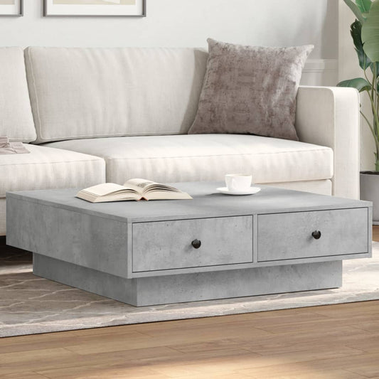 Mesa de centro HKH de contrachapado y cemento - Gris