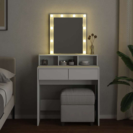 HKH Toucador com LED - 80x41x144,5 Cm - Branco
