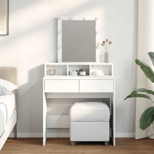 HKH Toucador com LED - 80x41x144,5 Cm - Branco