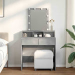 Tocador HKH con LED de Cemento - 80x41x144,5 Cm - Gris