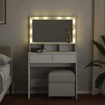 HKH Tocador con LED - 80x41x134,5 Cm - Blanco