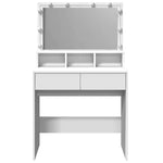 HKH Tocador con LED - 80x41x134,5 Cm - Blanco