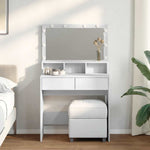 HKH Tocador con LED - 80x41x134,5 Cm - Blanco