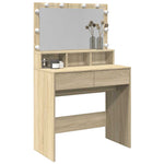 HKH Tocador con LED en Roble Sonoma - 80x41x134,5 Cm