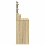 HKH Tocador con LED en Roble Sonoma - 80x41x134,5 Cm