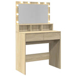 HKH Tocador con LED en Roble Sonoma - 80x41x134,5 Cm