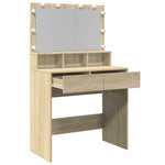 HKH Tocador con LED en Roble Sonoma - 80x41x134,5 Cm