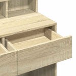 HKH Tocador con LED en Roble Sonoma - 80x41x134,5 Cm
