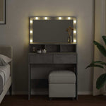 Tocador HKH con LED de Cemento - 80x41x134,5 Cm - Gris