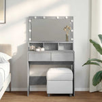 Tocador HKH con LED de Cemento - 80x41x134,5 Cm - Gris