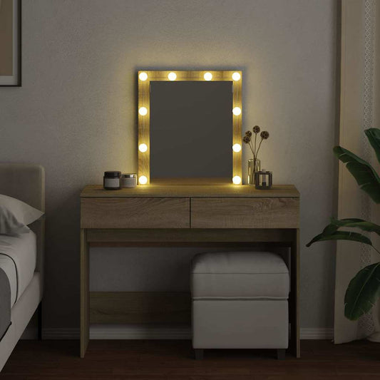 HKH Toucador com Leds em Carvalho Sonoma - 100x40x130 Cm