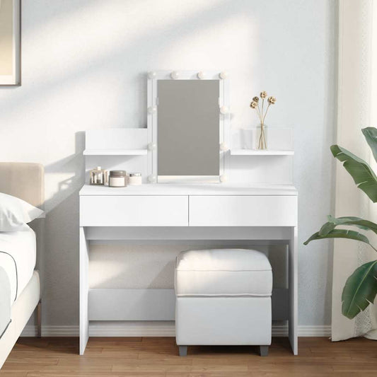 HKH Toucador com Leds - 100x40x130 Cm - Branco