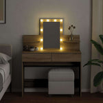 HKH Tocador con Luces Led en Roble Sonoma - 100x40x130 cm