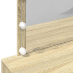 HKH Tocador con Luces Led en Roble Sonoma - 100x40x120 Cm