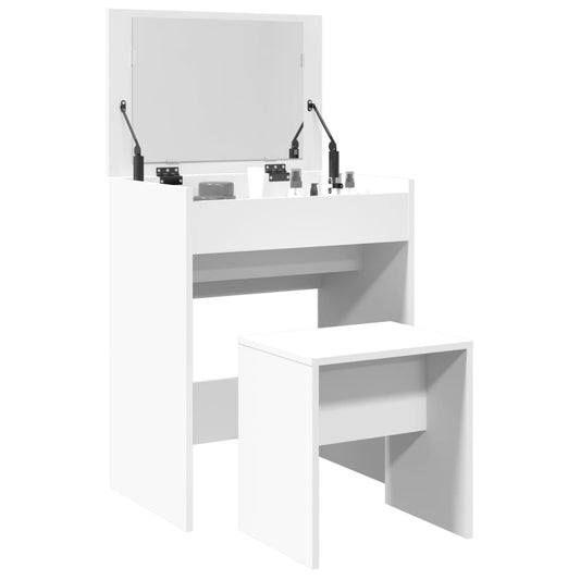 HKH Toucador e Banco - 60x40x113,5 Cm - Branco