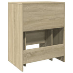 HKH Toucador e Banco em Carvalho Sonoma - 60x40x113,5 Cm