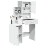 HKH Tocador con Armario Color - 80x35x132 cm - Blanco