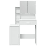 HKH Tocador con Armario Color - 80x35x132 cm - Blanco