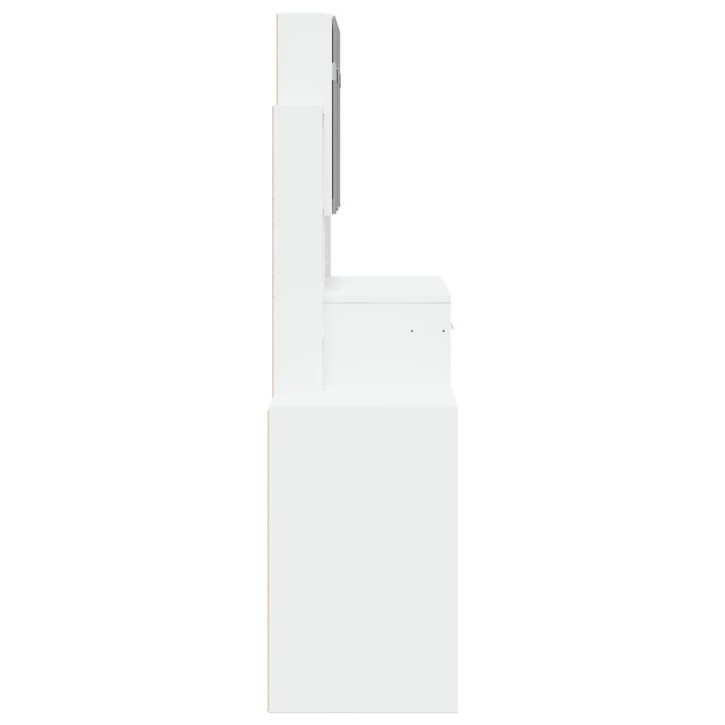 HKH Tocador con Armario Color - 80x35x132 cm - Blanco
