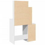 HKH Tocador con Armario Color - 80x35x132 cm - Blanco