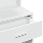 HKH Tocador con Armario Color - 80x35x132 cm - Blanco