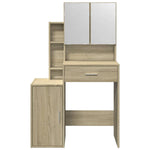 HKH Tocador con armario Color roble Sonoma - 80x35x132 cm