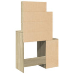 HKH Tocador con armario Color roble Sonoma - 80x35x132 cm