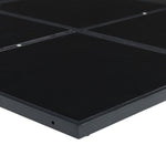 HKH 5 Pcs Conjunto de Jantar P/ Jardim C/ Almofadões Vime Pe - Preto