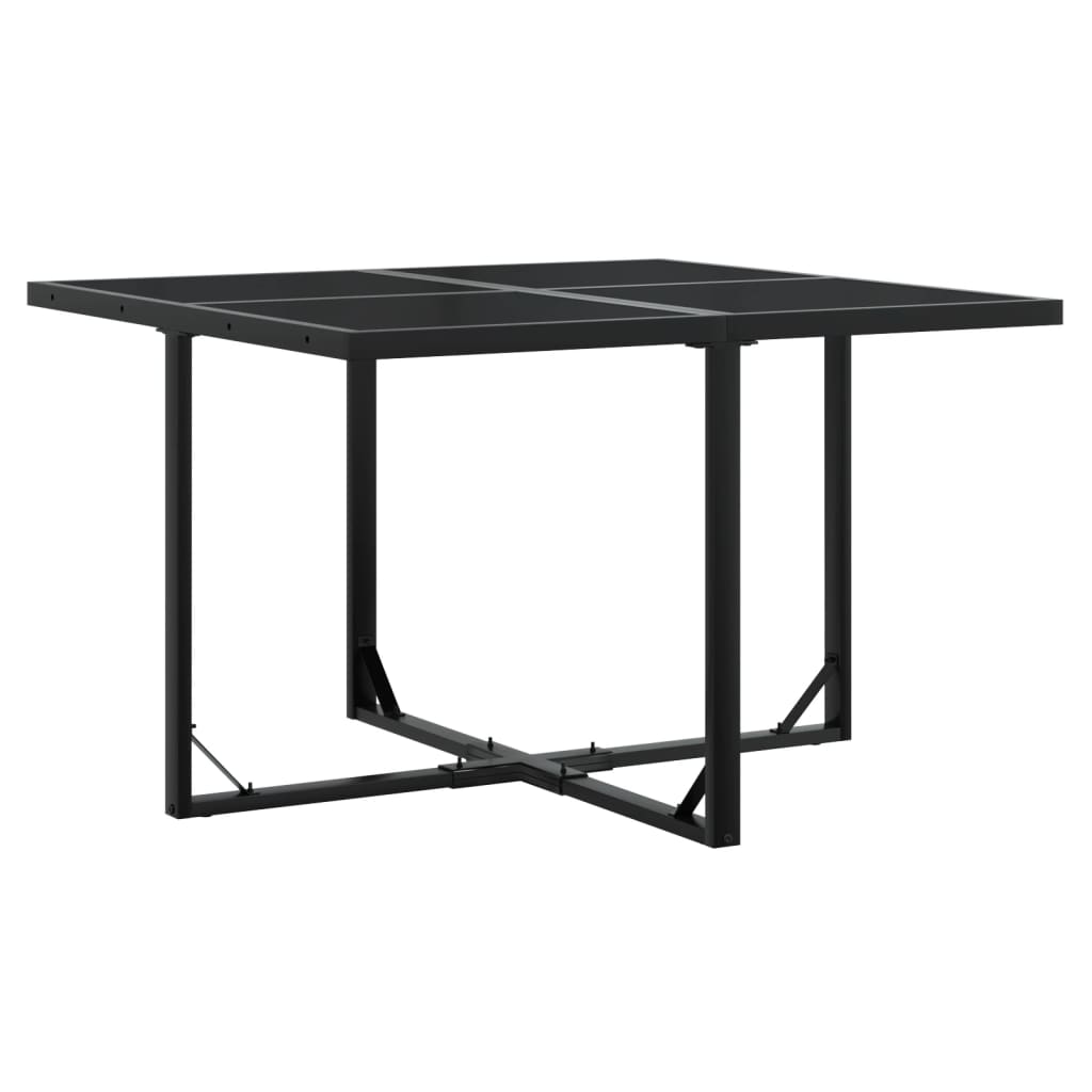 HKH 5 Pcs Conjunto de Jantar P/ Jardim Vime Pe - Preto