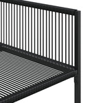 HKH 5 Pcs Conjunto de Jantar P/ Jardim Vime Pe - Preto