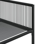HKH 5 Pcs Conjunto de Jantar P/ Jardim Vime Pe - Preto