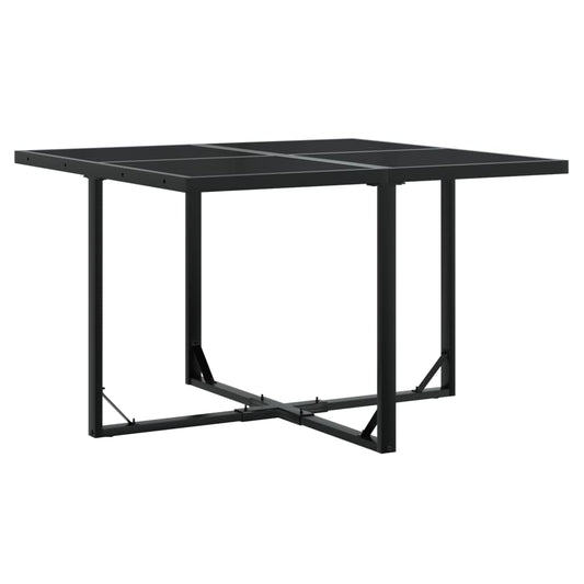 HKH 5 Pcs Conjunto de Jantar P/ Jardim C/ Almofadões Vime Pe - Preto