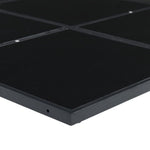 HKH 5 Pcs Conjunto de Jantar P/ Jardim C/ Almofadões Vime Pe - Preto