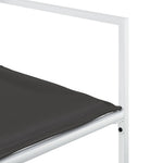 HKH 5 Pcs Conj. de Jantar P/ Jardim C/ Almofadões Textilene - Branco