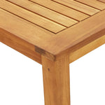 HKH 3 Pcs Conjunto de Jantar para Jardim Madeira de Acácia Maciça - Marrom