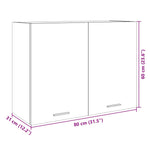 Armario de Pared HKH Lyon Roble - 80x31x60 Cm