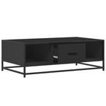 HKH Mesa de Centro em Derivados de em Madeira/ Preto em Metal
