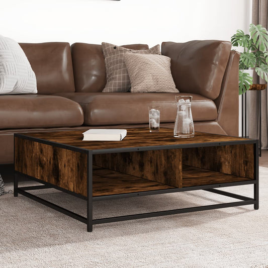 Mesa de centro HKH en derivados de madera/roble ahumado y metal
