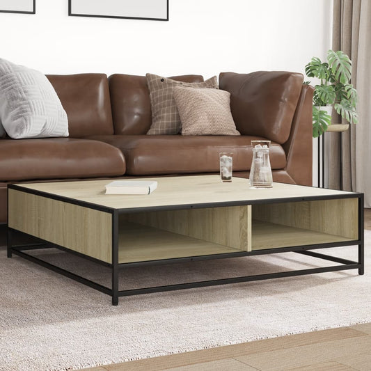 Mesa de centro HKH en derivados de madera/roble Sonoma y metal