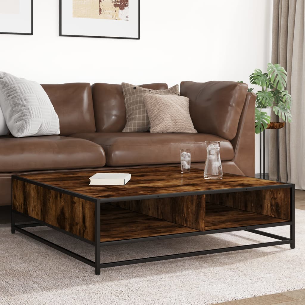 HKH Mesa de centro en Derivados de Madera y Roble Ahumado en Metal