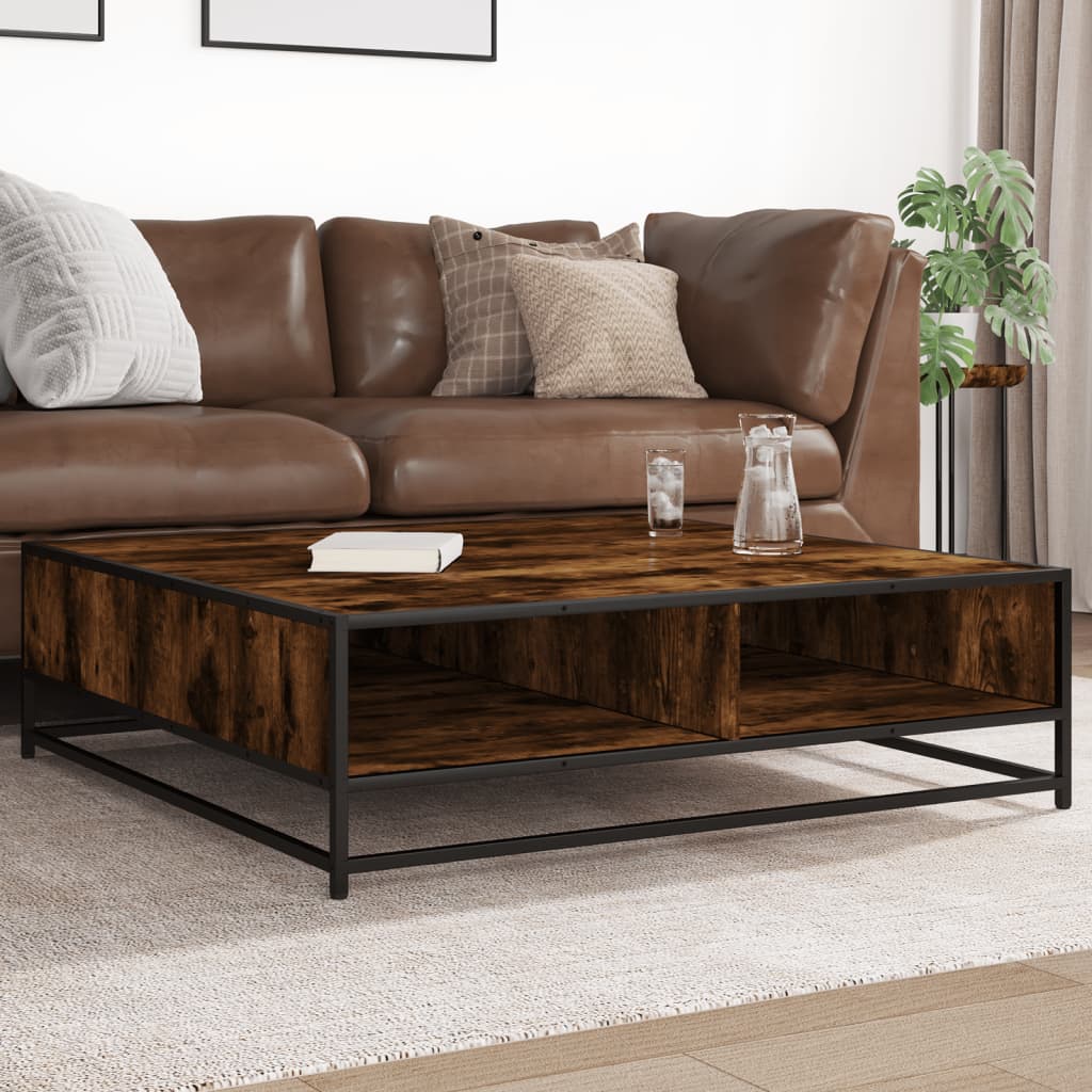 HKH Mesa de centro en Derivados de Madera y Roble Ahumado en Metal