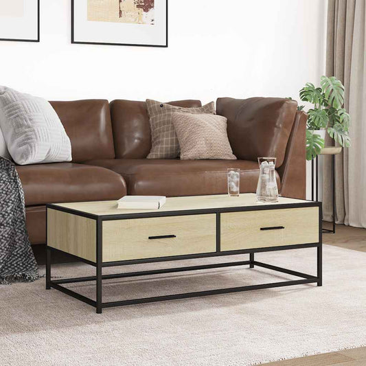 Mesa de centro HKH en derivados de madera/ roble Sonoma en metal
